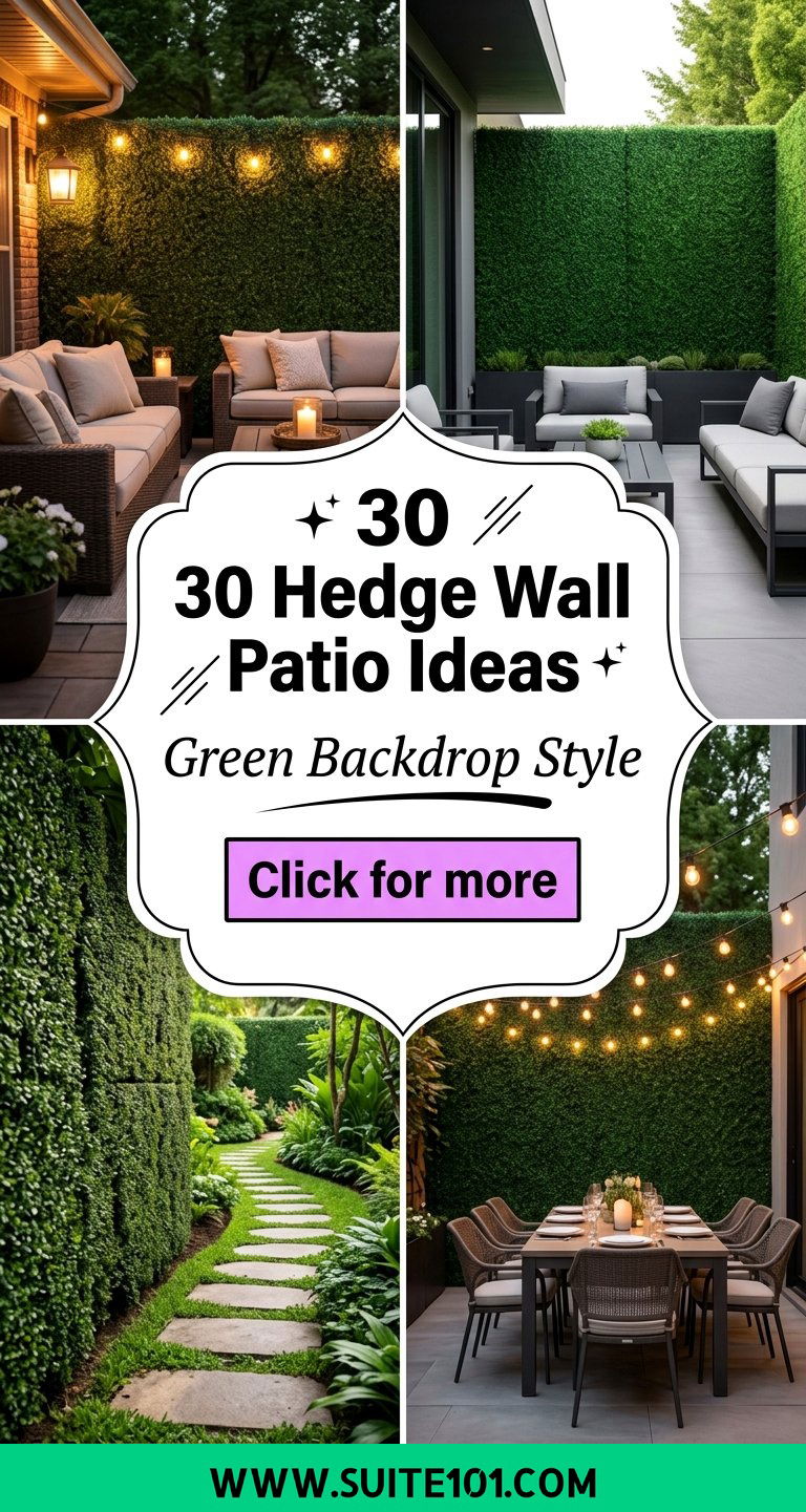 30 Hedge Wall Patio Ideas for Green Backdrop Outdoor Style - 30 Hedge Wall Patio Ideas for Green Backdrop Outdoor Style