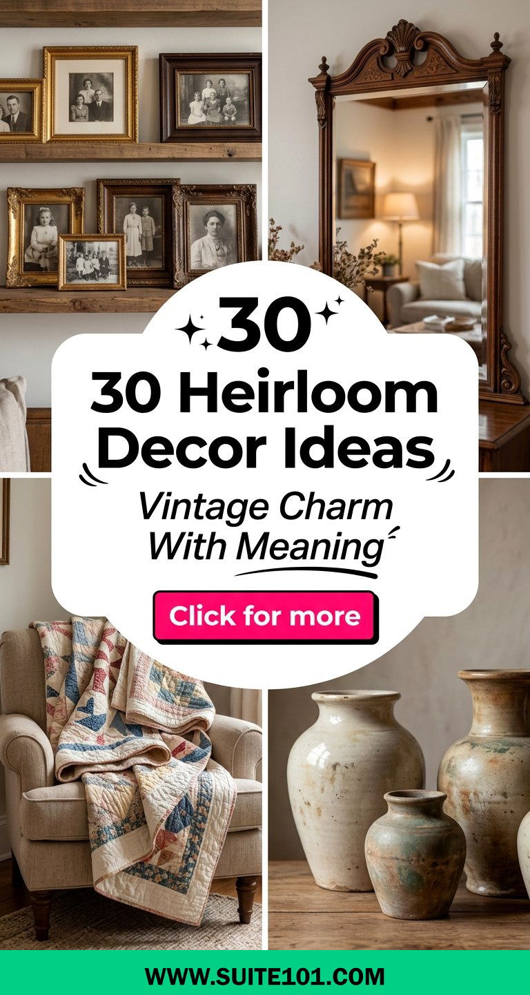 30 Heirloom Decor Ideas to Add Vintage Charm with Meaning - 30 Heirloom Decor Ideas to Add Vintage Charm with Meaning