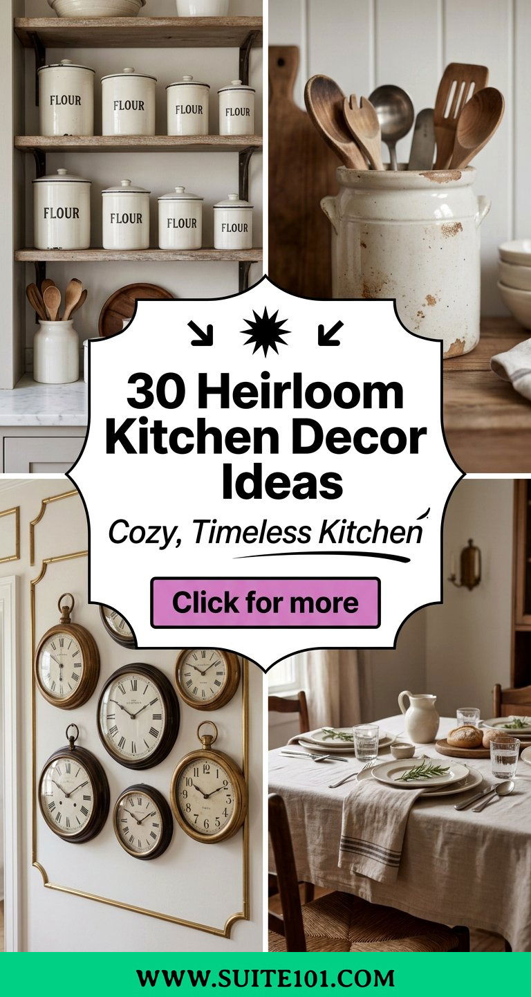 30 Heirloom Kitchen Decor Ideas for a Cozy Timeless Kitchen - 30 Heirloom Kitchen Decor Ideas for a Cozy, Timeless Kitchen