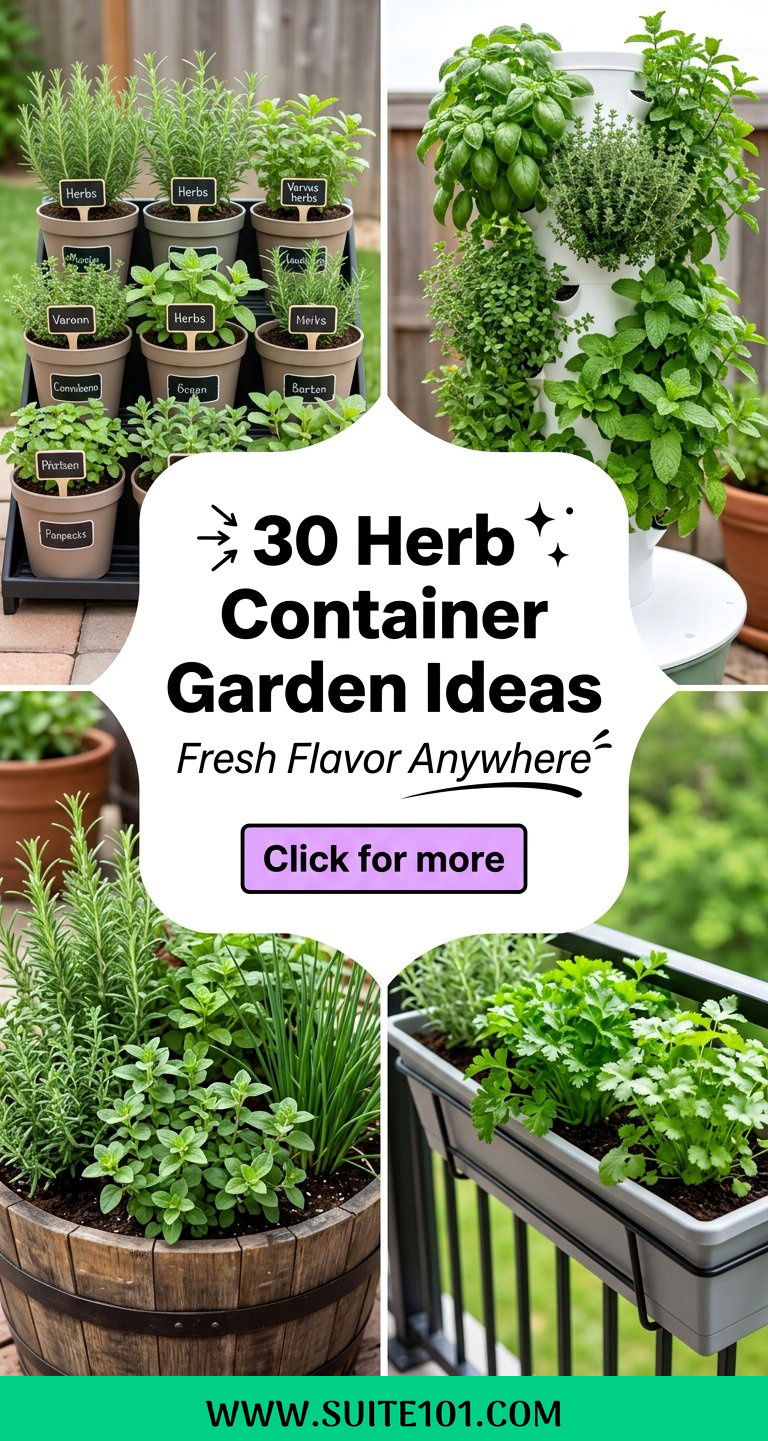 30 Herb Container Garden Ideas for Fresh Flavor on Any Patio - 30 Herb Container Garden Ideas for Fresh Flavor on Any Patio