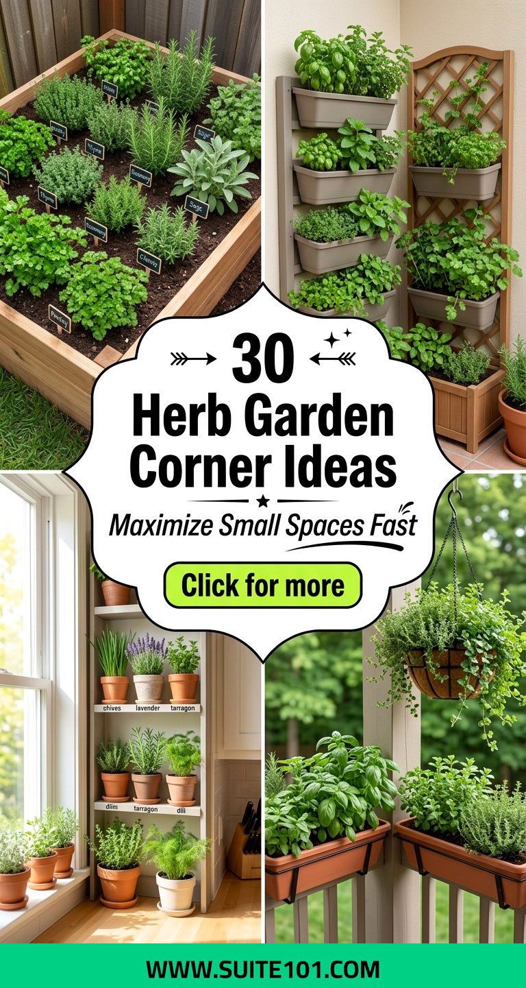 30 Herb Garden Corner Ideas to Maximize Small Spaces Fast - 30 Herb Garden Corner Ideas to Maximize Small Spaces Fast