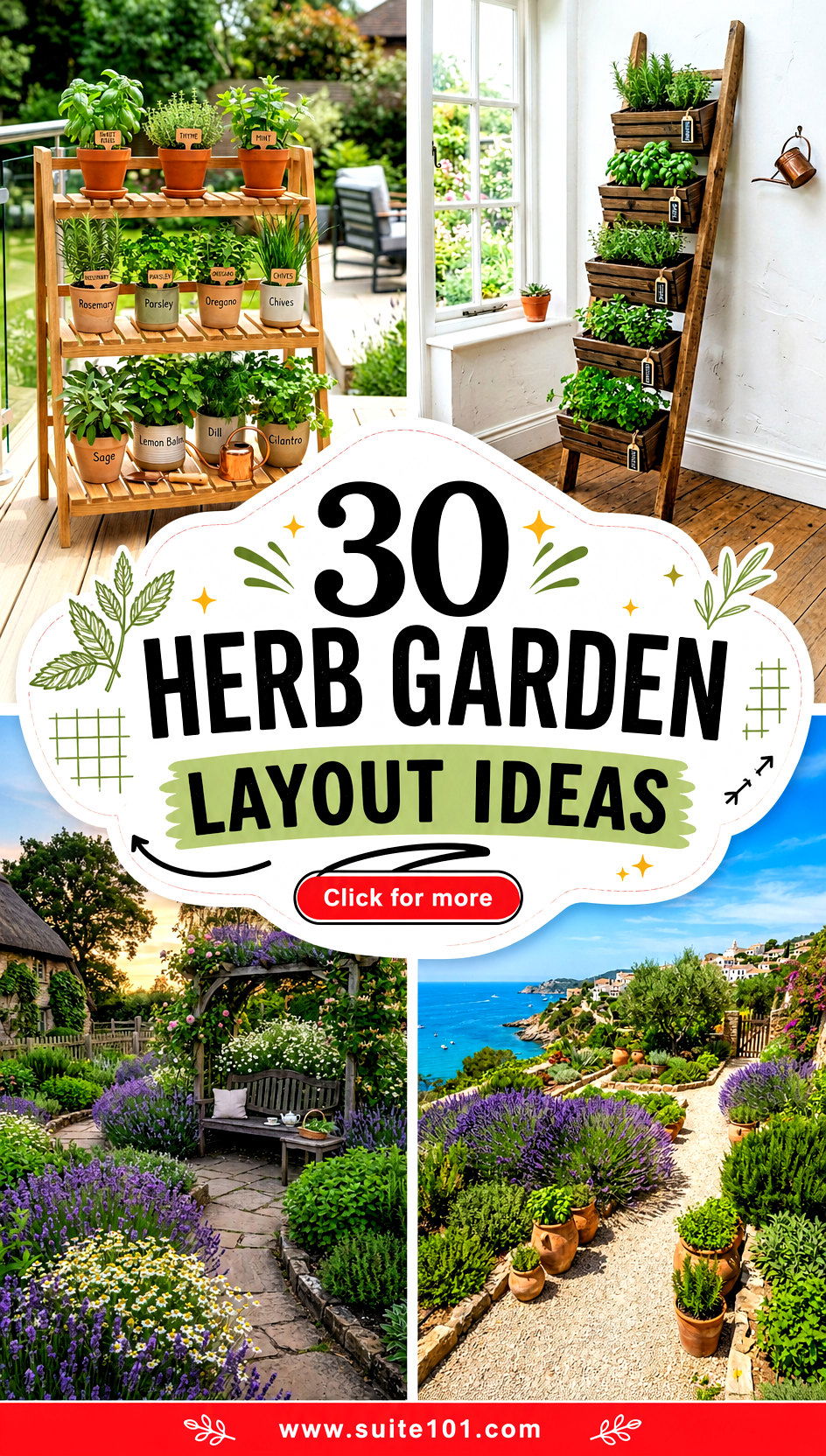 30 Herb Garden Layout Ideas for a Neat High-Yield Setup - 30 Herb Garden Layout Ideas for a Neat, High-Yield Setup