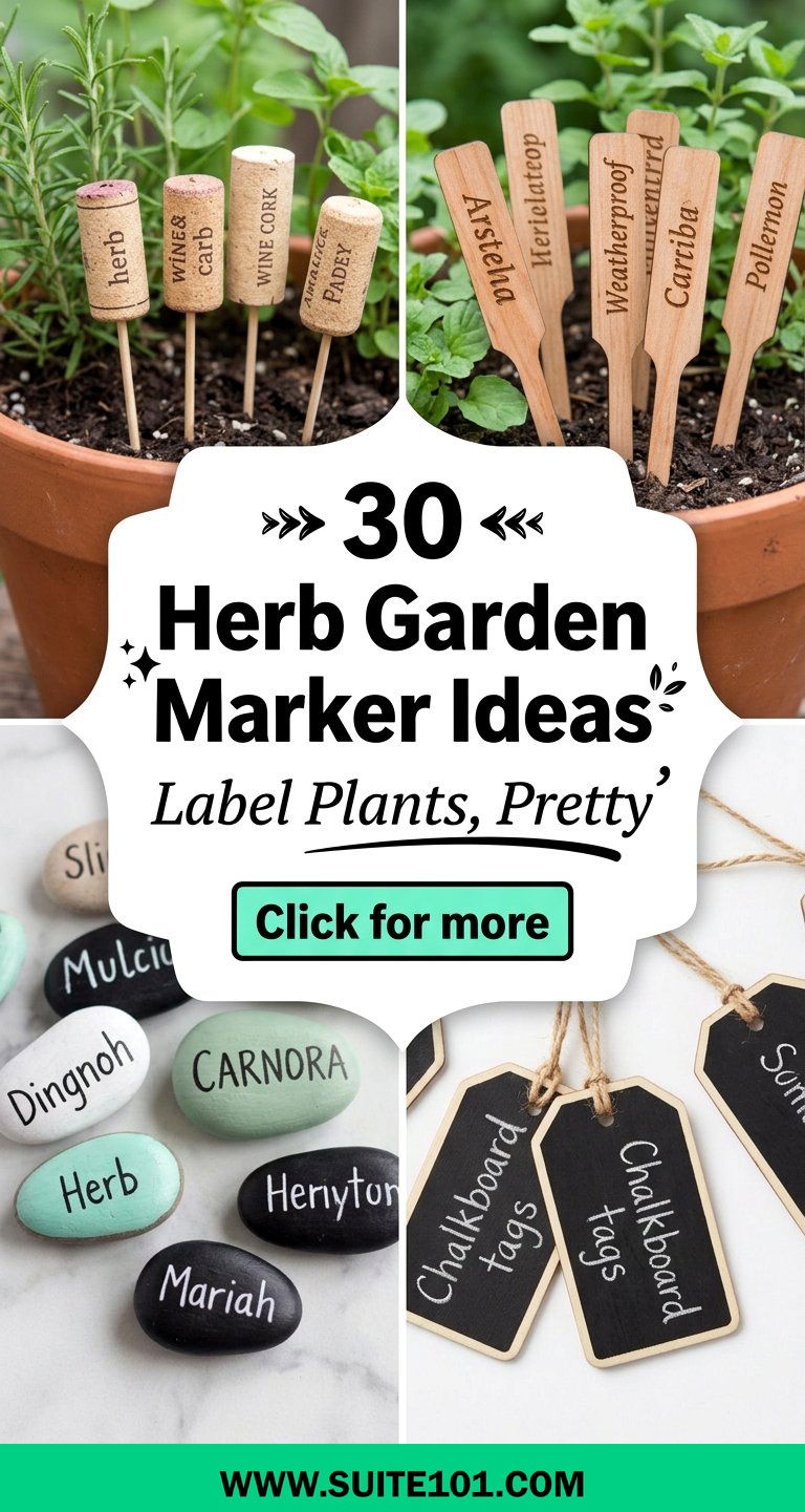 30 Herb Garden Marker Ideas to Label Plants Beautifully - 30 Herb Garden Marker Ideas to Label Plants Beautifully