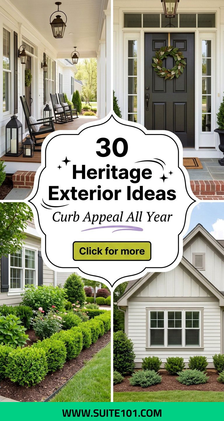 30 Heritage Exterior Ideas for Stunning Curb Appeal All Year - 30 Heritage Exterior Ideas for Stunning Curb Appeal All Year
