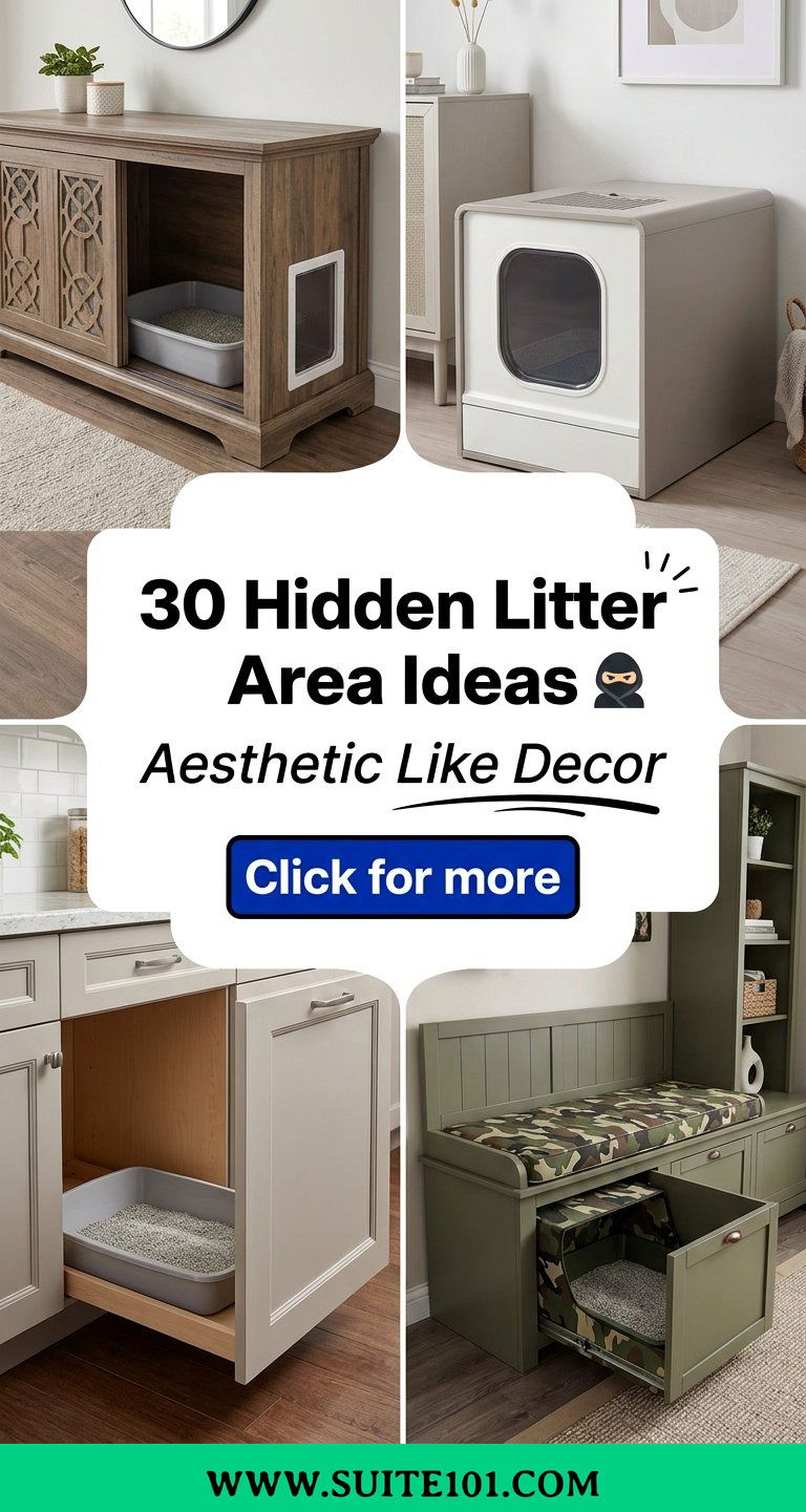 30 Hidden Litter Area Ideas Aesthetic That Look Like Decor - 30 Hidden Litter Area Ideas Aesthetic That Look Like Decor
