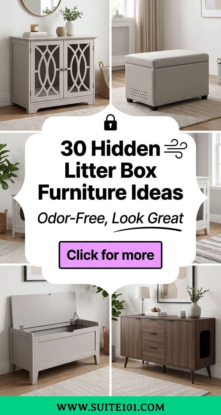 30 Hidden Litter Box Furniture Ideas for Odor-Free Homes - 30 Hidden Litter Box Furniture Ideas for Odor-Free Homes