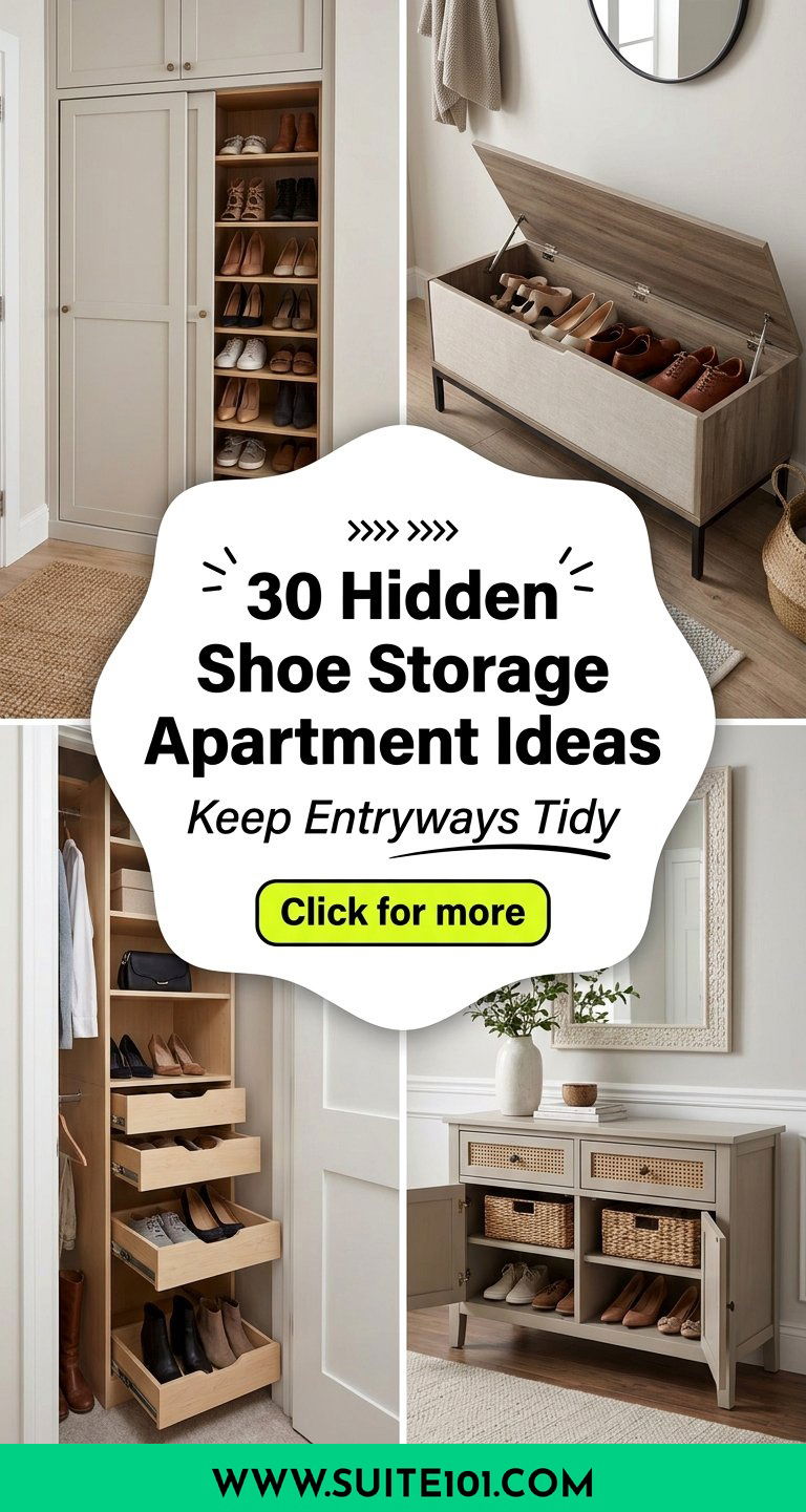 30 Hidden Shoe Storage Apartment Ideas to Keep Entryways Tidy - 30 Hidden Shoe Storage Apartment Ideas to Keep Entryways Tidy