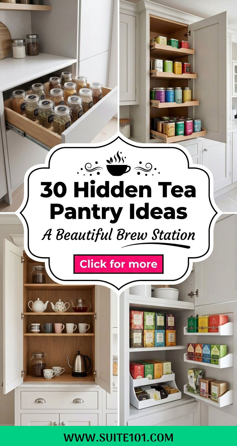 30 Hidden Tea Pantry Ideas for a Beautiful Brew Station - 30 Hidden Tea Pantry Ideas for a Beautiful Brew Station