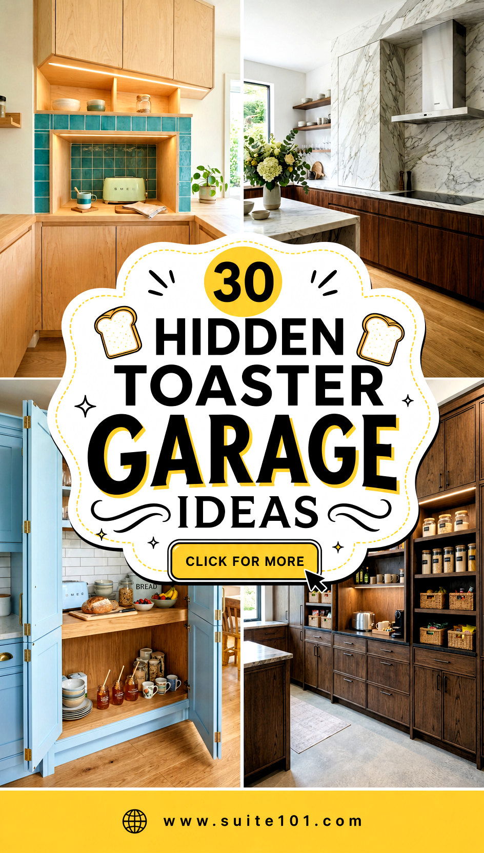 30 Hidden Toaster Garage Ideas That Make Kitchens Feel Bigger - 30 Hidden Toaster Garage Ideas That Make Kitchens Feel Bigger