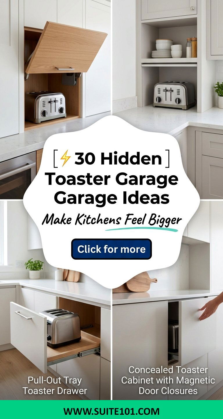 30 Hidden Toaster Garage Ideas That Make Kitchens Feel Bigger - 30 Hidden Toaster Garage Ideas That Make Kitchens Feel Bigger