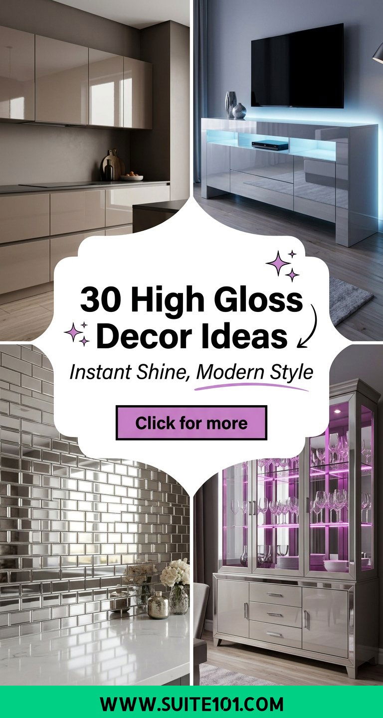 30 High Gloss Decor Ideas for Instant Shine and Modern Style - 30 High Gloss Decor Ideas for Instant Shine and Modern Style