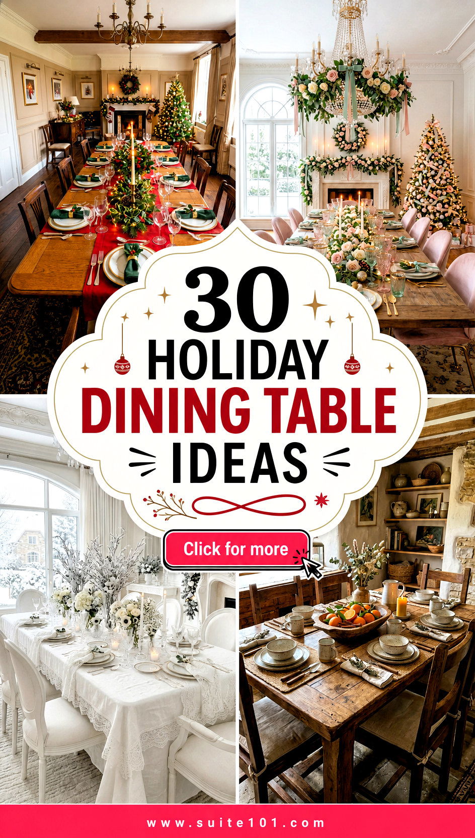 30 Holiday Dining Table Ideas for a Festive Photo-Worthy Spread - 30 Holiday Dining Table Ideas for a Festive, Photo-Worthy Spread