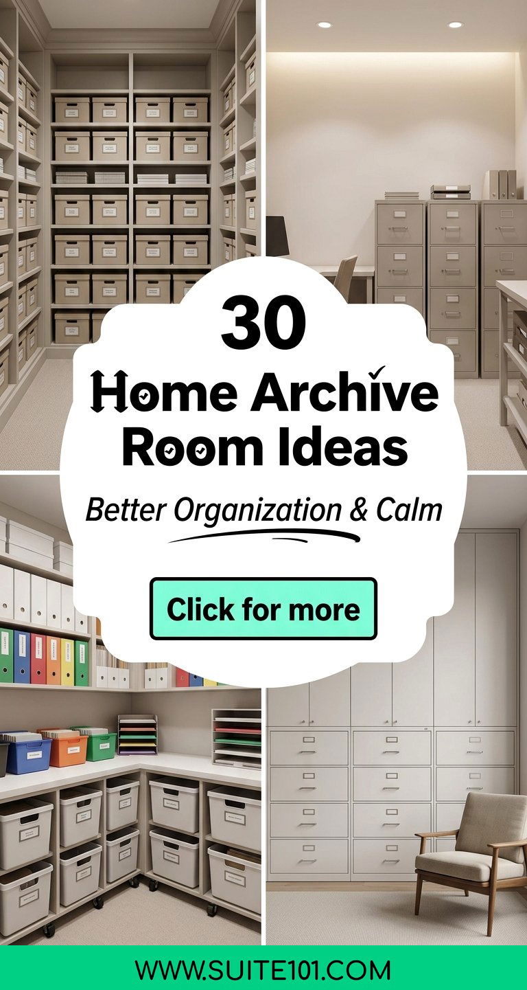 30 Home Archive Room Ideas for Better Organization and Calm - 30 Home Archive Room Ideas for Better Organization and Calm