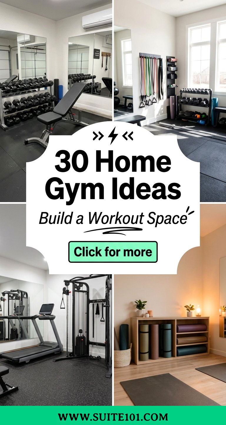 30 Home Gym Ideas to Build a Workout Space Youll Love Fast - 30 Home Gym Ideas to Build a Workout Space You'll Love Fast