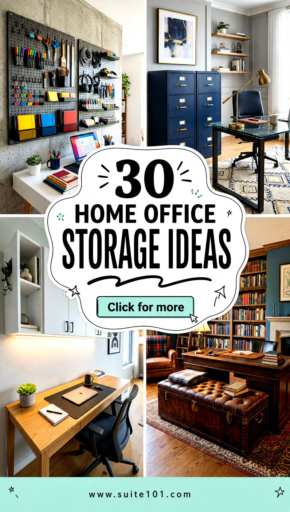 30 Home Office Storage Ideas for a Clean Calm Workspace - 30 Home Office Storage Ideas for a Clean, Calm Workspace