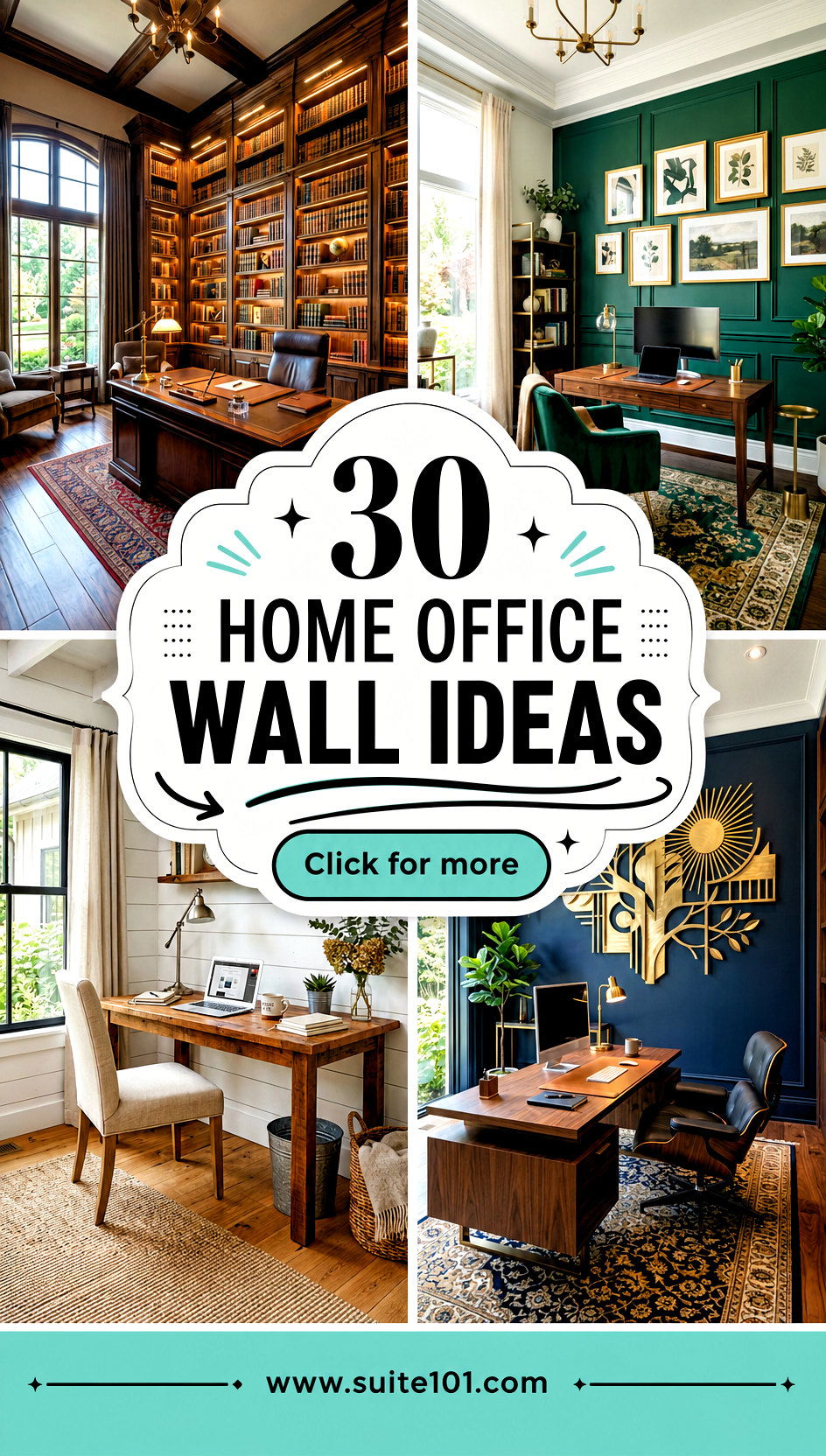 30 Home Office Wall Ideas to Add Style and Function Fast - 30 Home Office Wall Ideas to Add Style and Function Fast