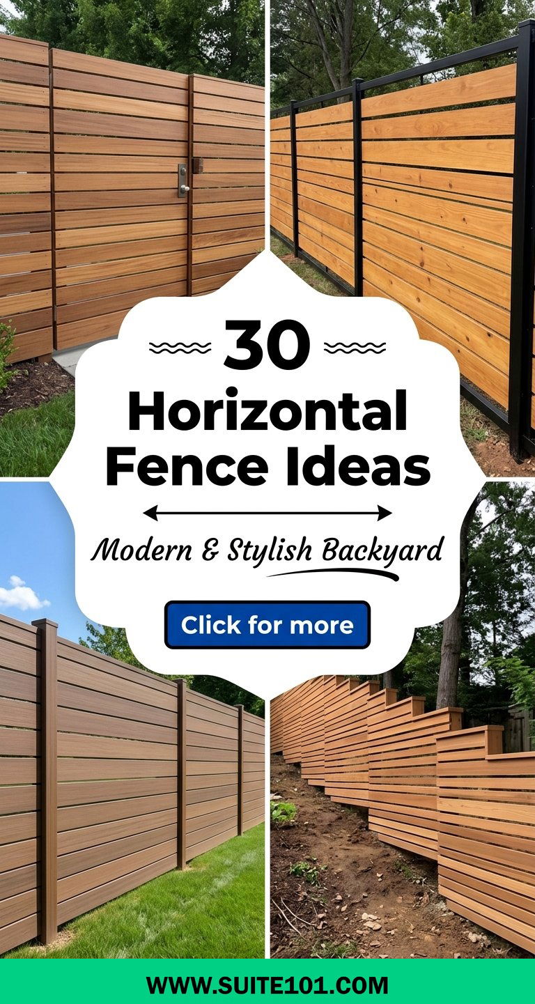 30 Horizontal Fence Ideas for a Modern Stylish Backyard - 30 Horizontal Fence Ideas for a Modern, Stylish Backyard