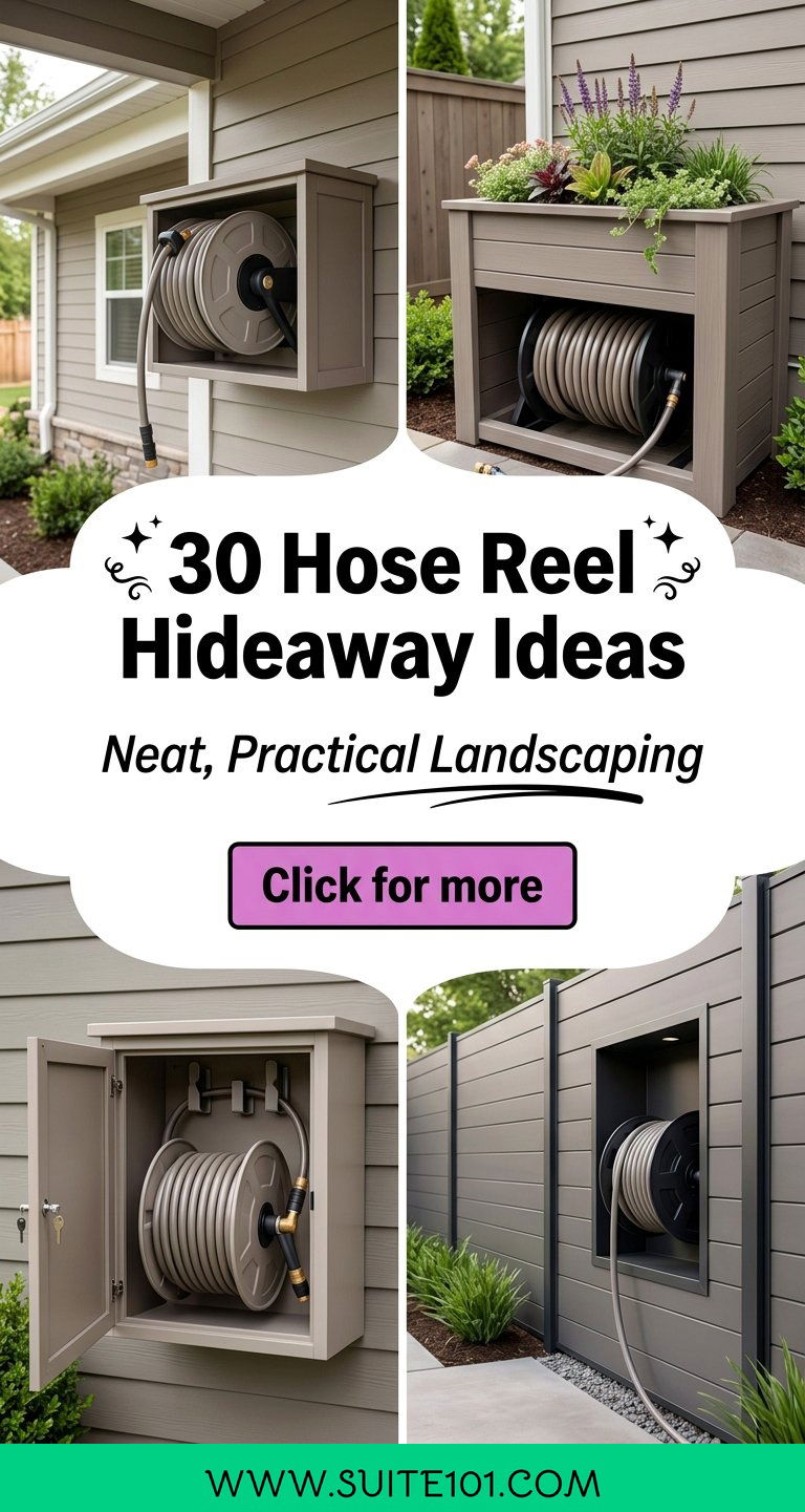 30 Hose Reel Hideaway Ideas for Neat Practical Landscaping - 30 Hose Reel Hideaway Ideas for Neat, Practical Landscaping