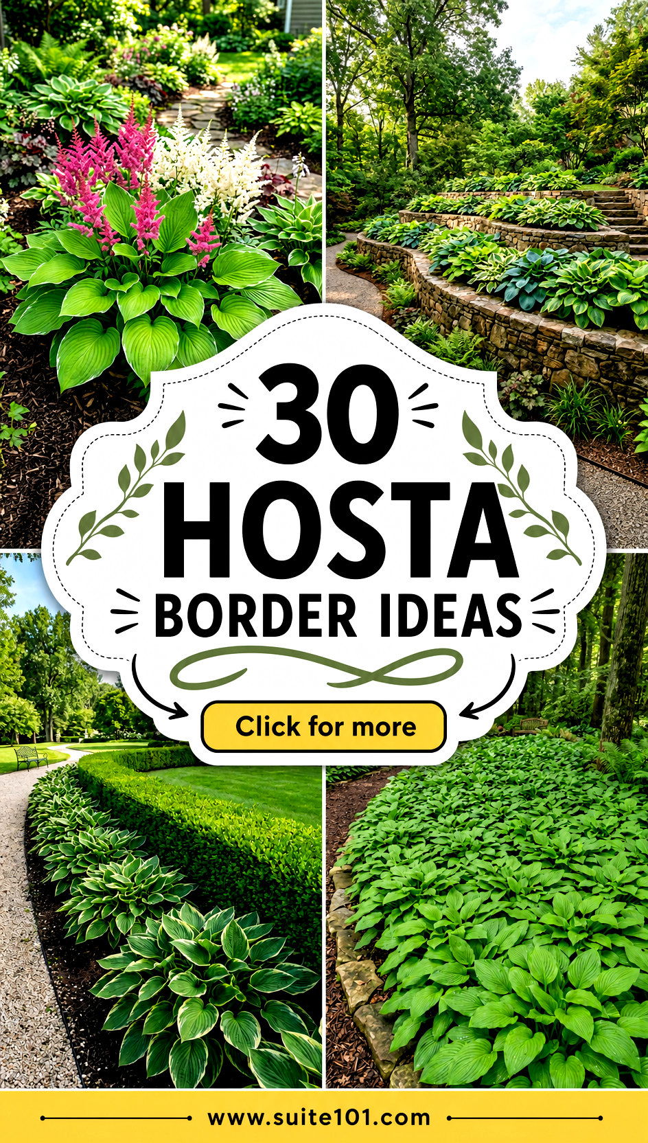 30 Hosta Border Ideas to Create a Beautiful Garden Edge - 30 Hosta Border Ideas to Create a Beautiful Garden Edge
