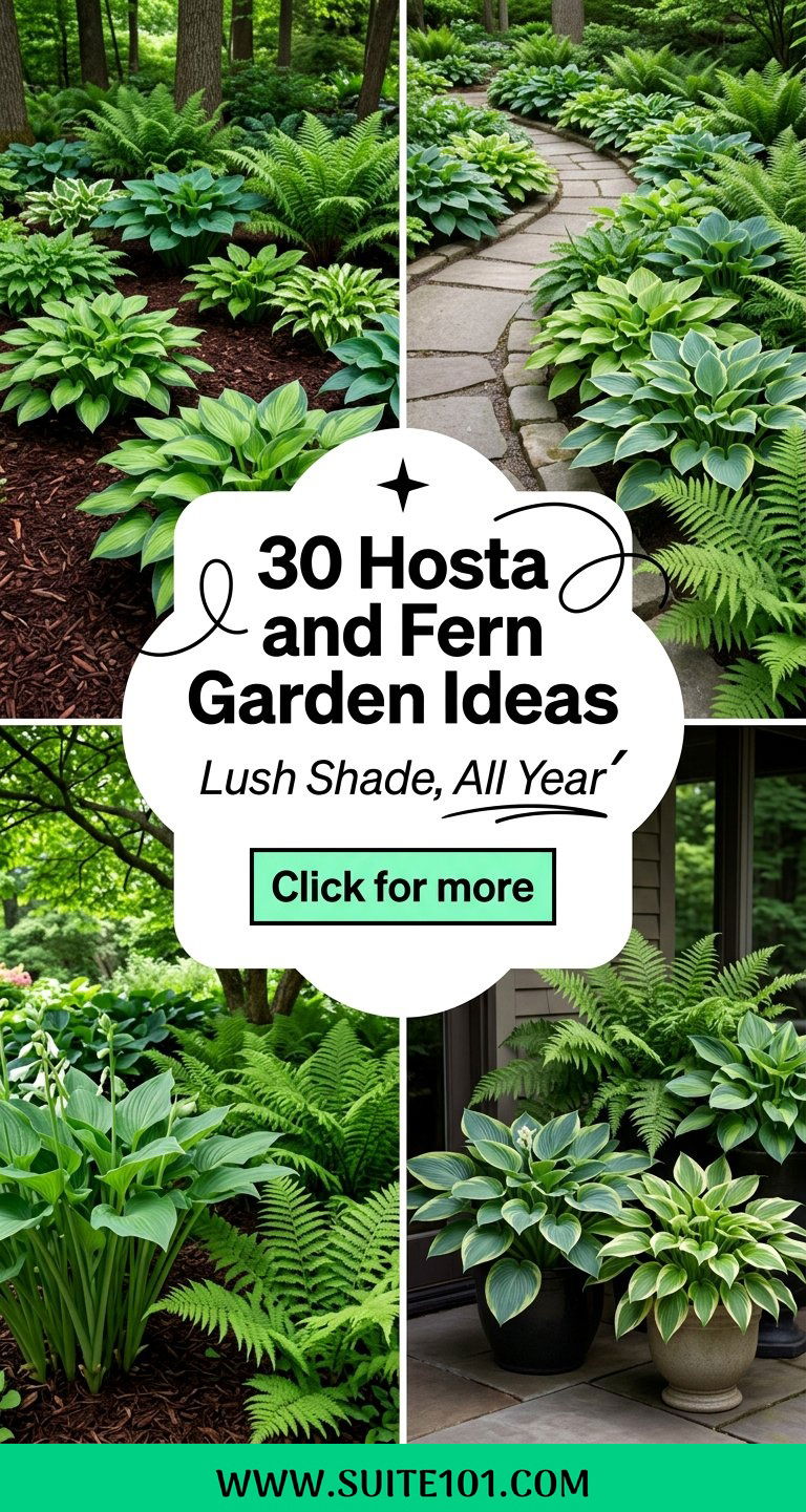 30 Hosta and Fern Garden Ideas for Lush Shade Beauty Every Season - 30 Hosta and Fern Garden Ideas for Lush Shade Beauty Every Season