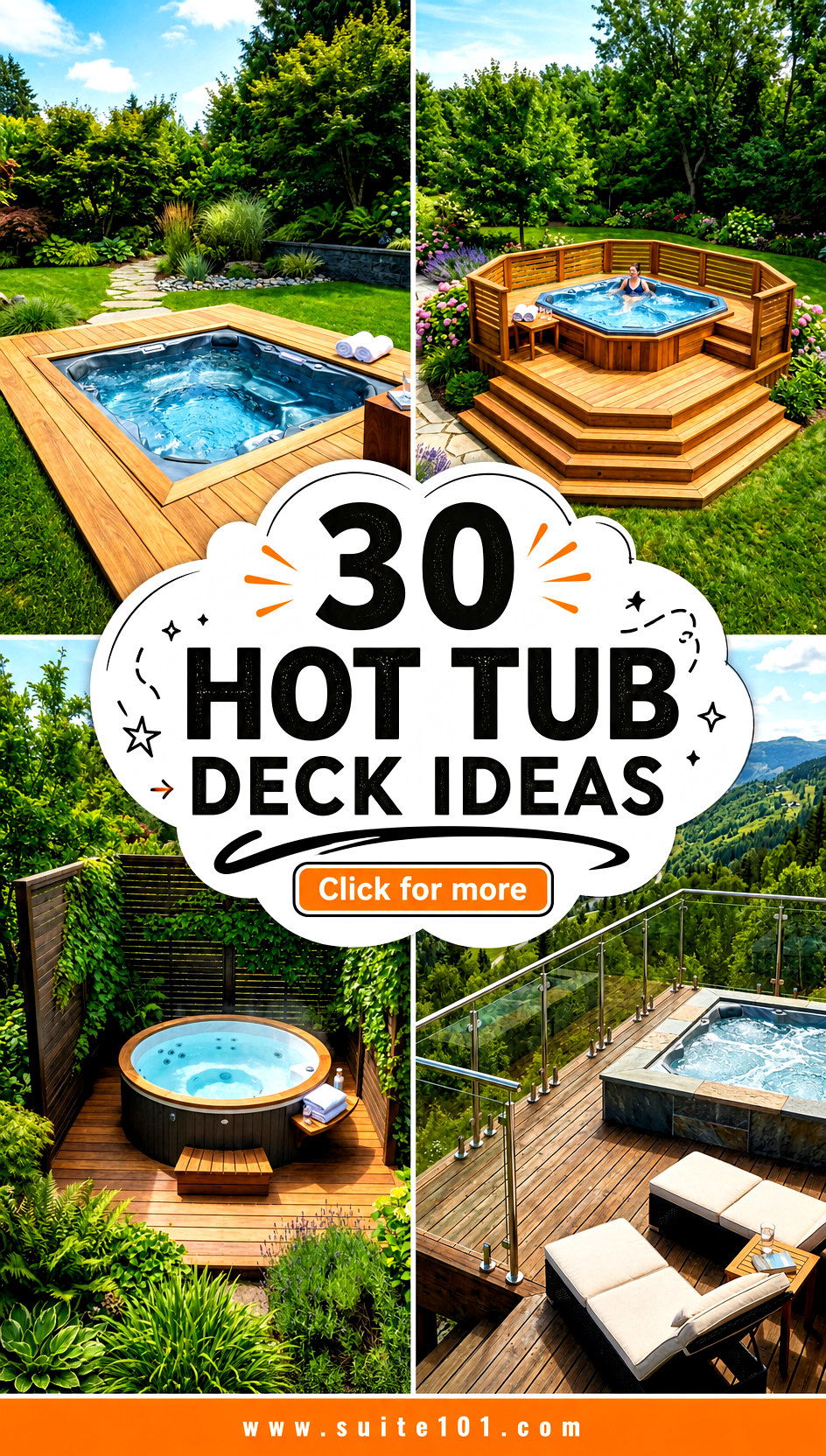 30 Hot Tub Deck Ideas for Safer Steps and Better Style Today - 30 Hot Tub Deck Ideas for Safer Steps and Better Style Today