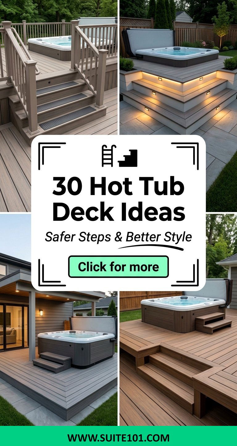 30 Hot Tub Deck Ideas for Safer Steps and Better Style Today - 30 Hot Tub Deck Ideas for Safer Steps and Better Style Today