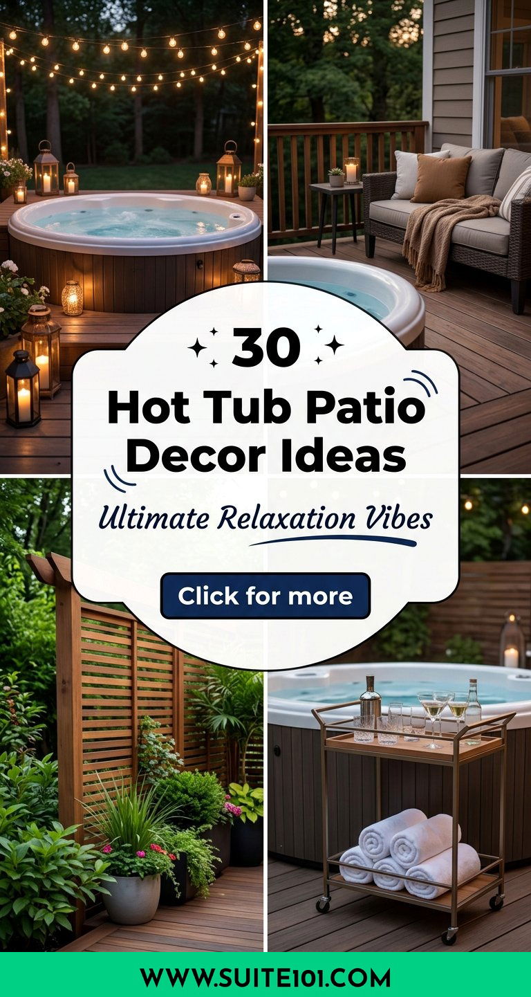 30 Hot Tub Patio Decor Ideas Aesthetic for Ultimate Relaxation - 30 Hot Tub Patio Decor Ideas Aesthetic for Ultimate Relaxation