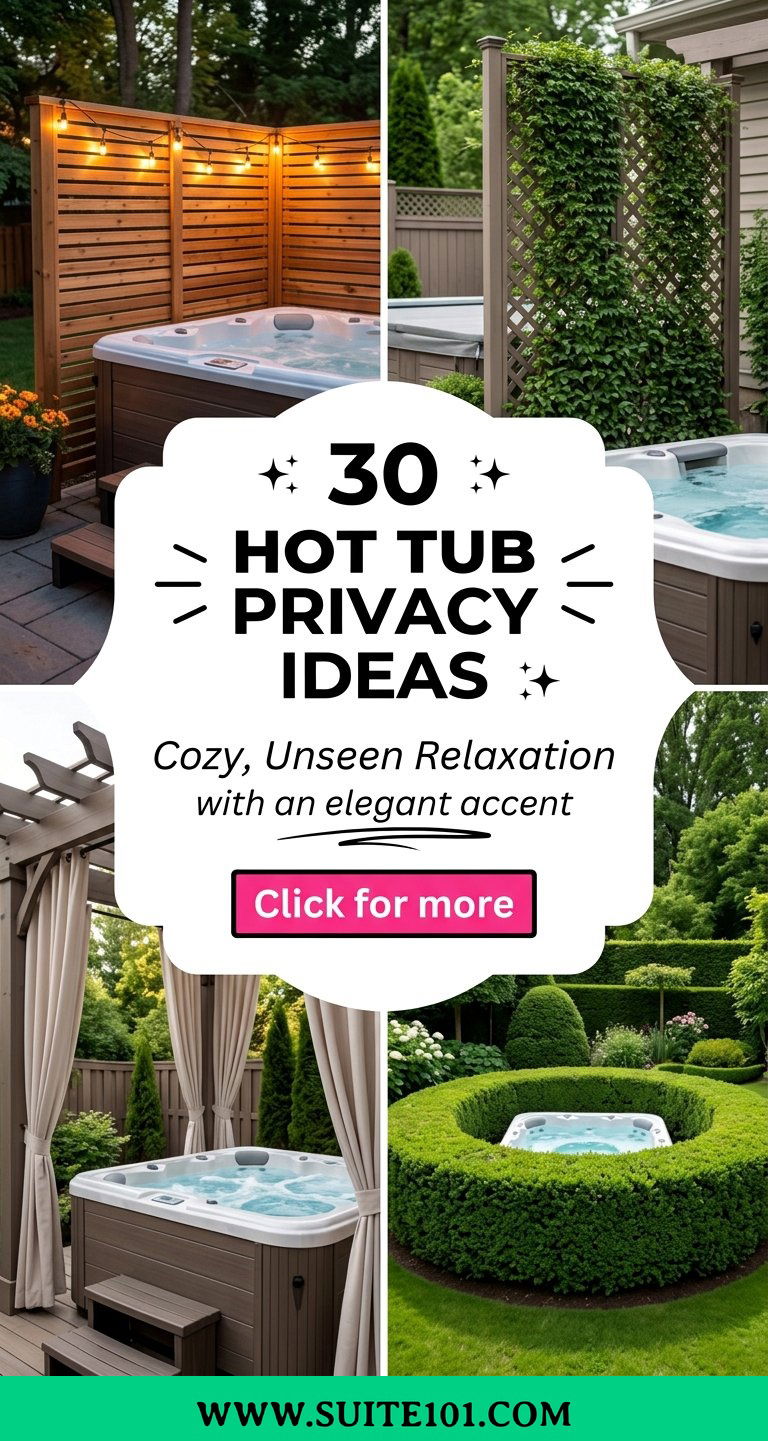 30 Hot Tub Privacy Ideas for Cozy Unseen Relaxation in Any Yard - 30 Hot Tub Privacy Ideas for Cozy, Unseen Relaxation in Any Yard
