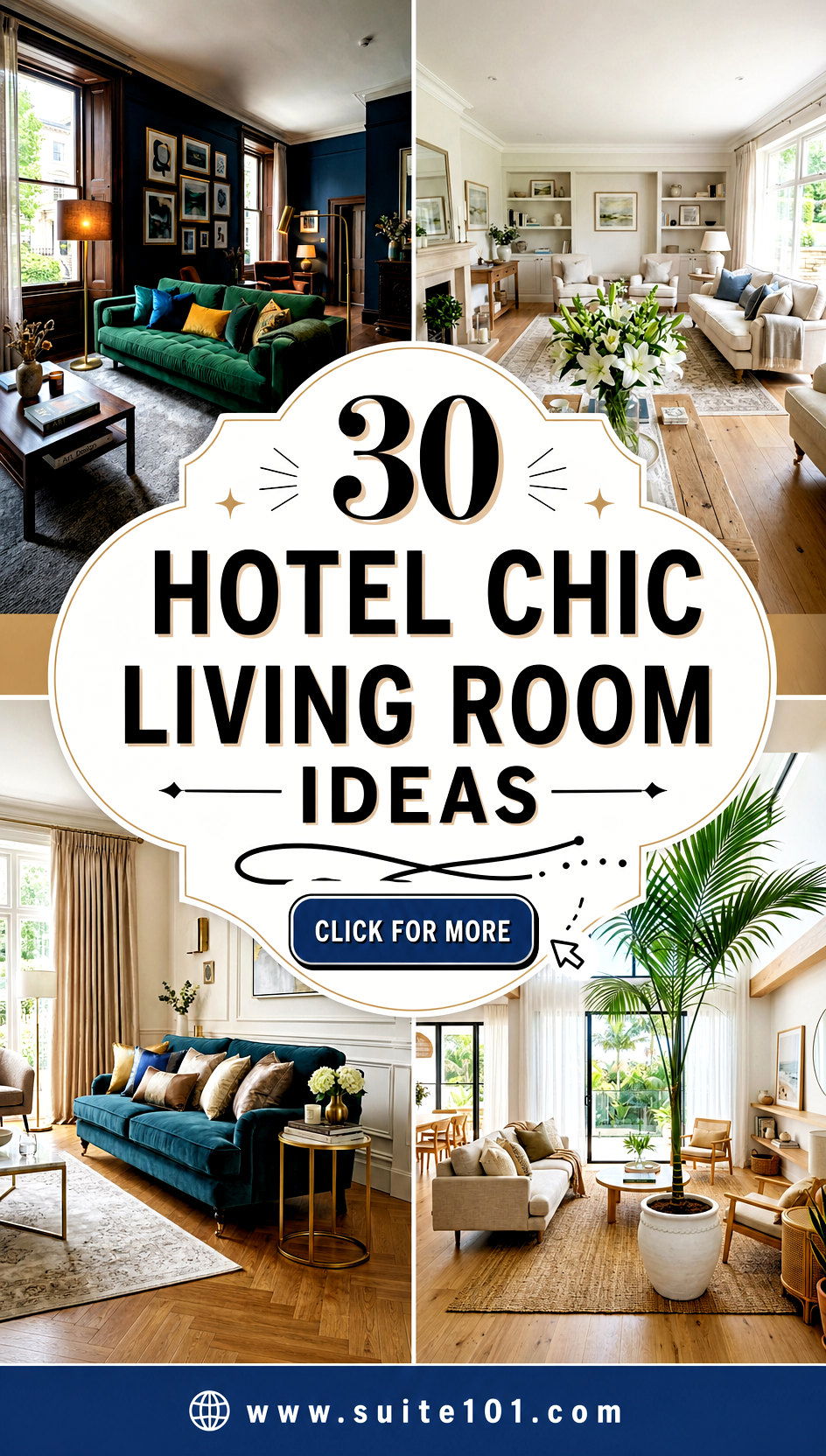 30 Hotel Chic Living Room Ideas to Create a Designer Look - 30 Hotel Chic Living Room Ideas to Create a Designer Look