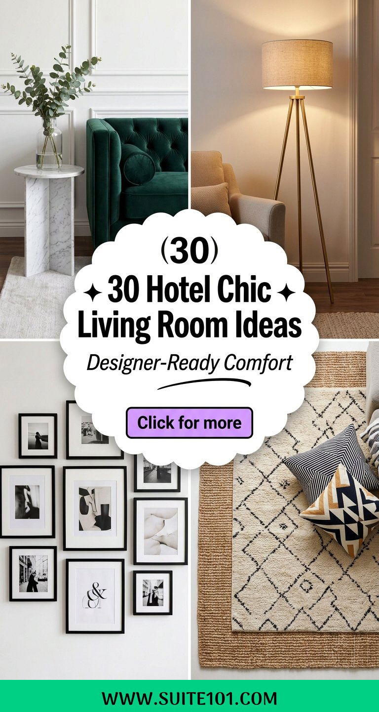 30 Hotel Chic Living Room Ideas to Create a Designer Look - 30 Hotel Chic Living Room Ideas to Create a Designer Look