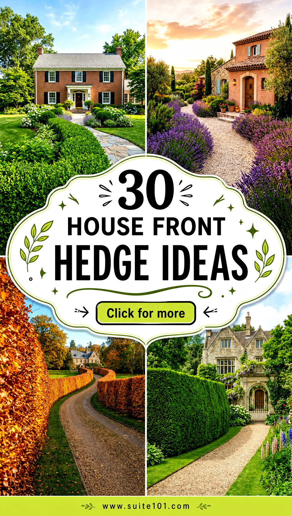 30 House Front Hedge Ideas to Frame Your Home With Green Style - 30 House Front Hedge Ideas to Frame Your Home With Green Style