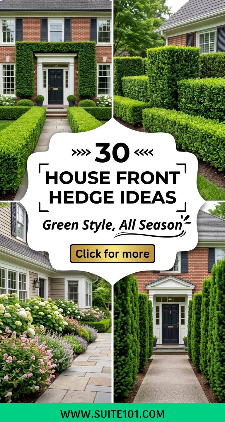 30 House Front Hedge Ideas to Frame Your Home With Green Style - 30 House Front Hedge Ideas to Frame Your Home With Green Style