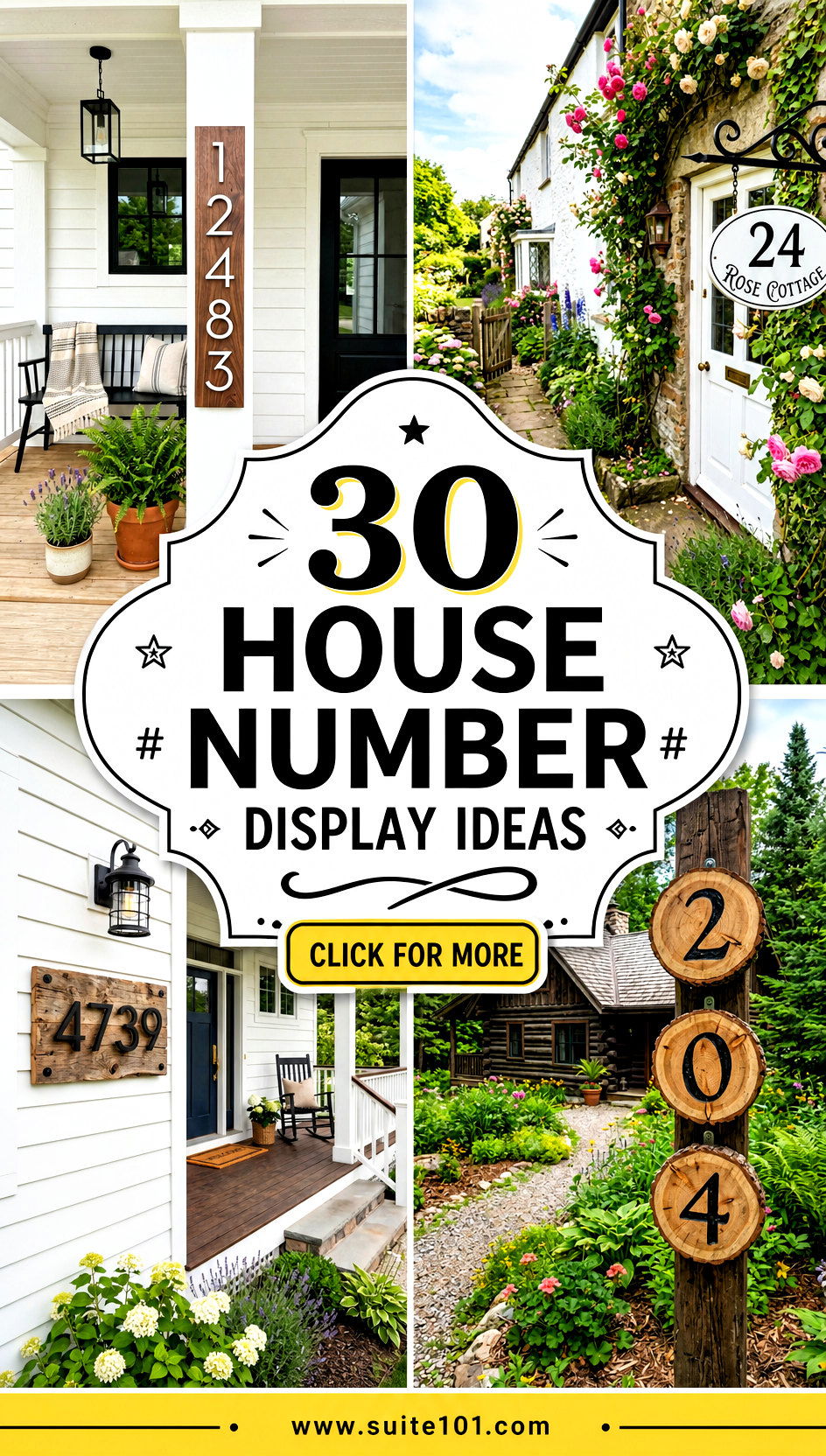 30 House Number Display Ideas Stand Out Front Door Style Fast - 30 House Number Display Ideas: Stand Out Front Door Style Fast
