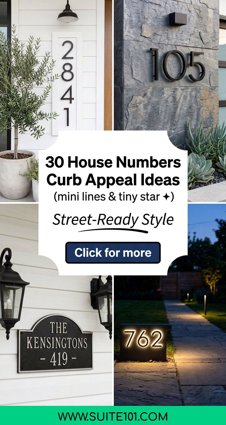 30 House Numbers Curb Appeal Ideas for Impressive Street-Ready - 30 House Numbers Curb Appeal Ideas for Impressive Street-Ready