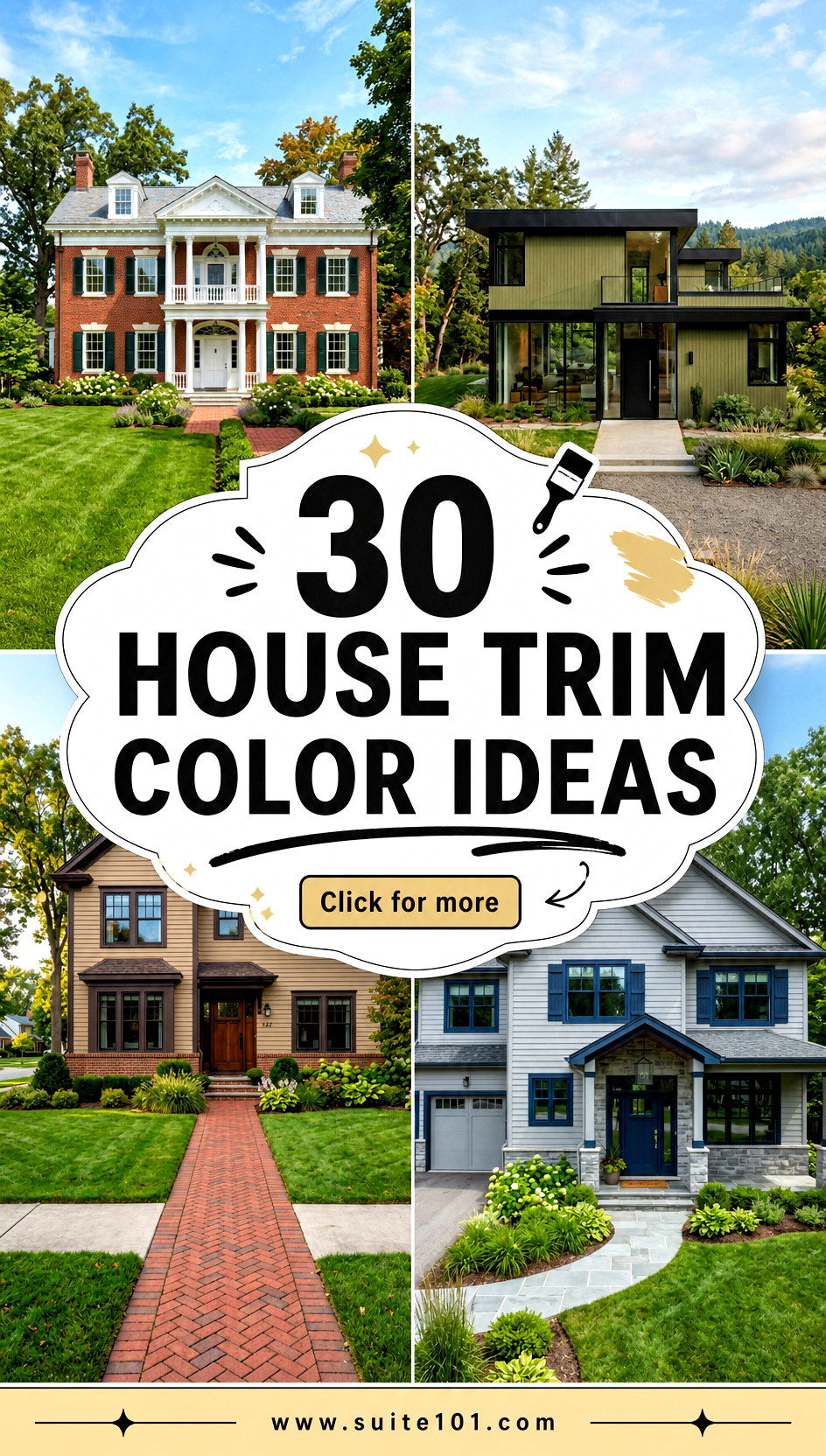 30 House Trim Color Ideas to Refresh Exterior With Confidence - 30 House Trim Color Ideas to Refresh Exterior With Confidence