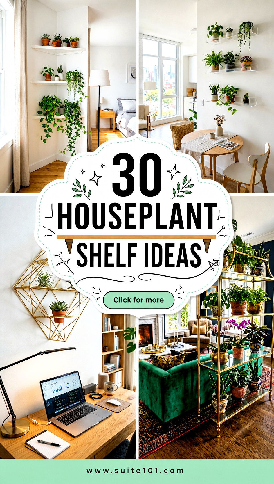 30 Houseplant Shelf Ideas to Style Your Space With Greenery - 30 Houseplant Shelf Ideas to Style Your Space With Greenery