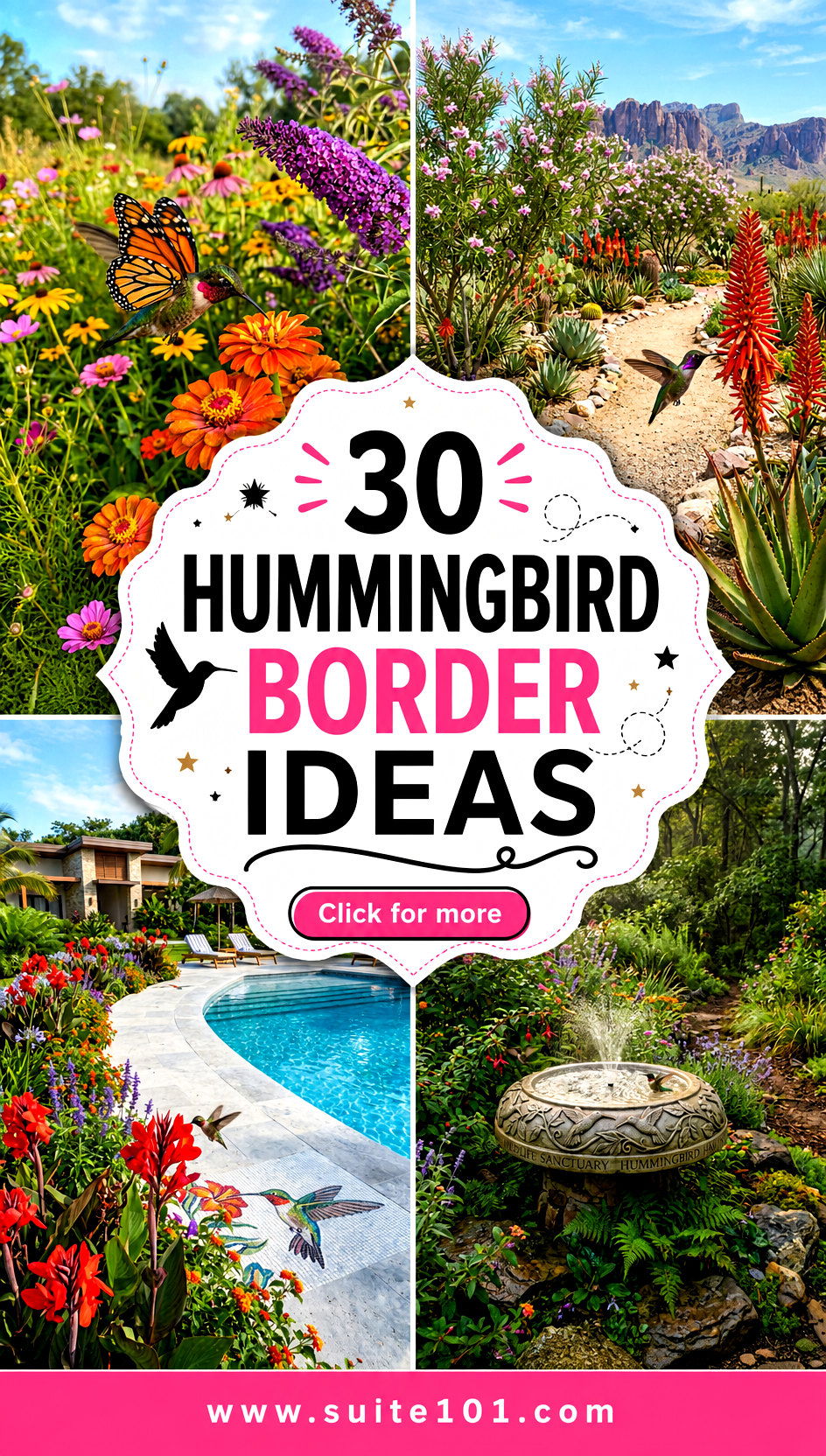 30 Hummingbird Border Ideas for Colorful Nectar-Rich Edges - 30 Hummingbird Border Ideas for Colorful, Nectar-Rich Edges