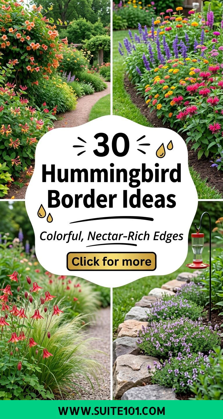 30 Hummingbird Border Ideas for Colorful Nectar-Rich Edges - 30 Hummingbird Border Ideas for Colorful, Nectar-Rich Edges