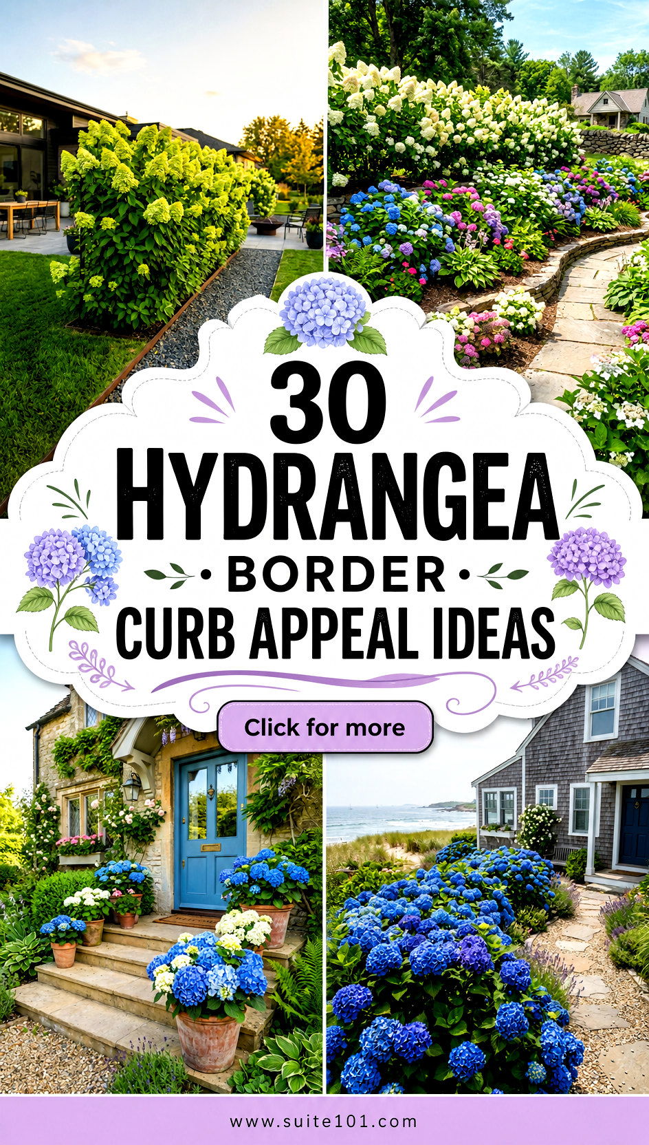 30 Hydrangea Border Curb Appeal Ideas For A Blooming Welcome - 30 Hydrangea Border Curb Appeal Ideas For A Blooming Welcome