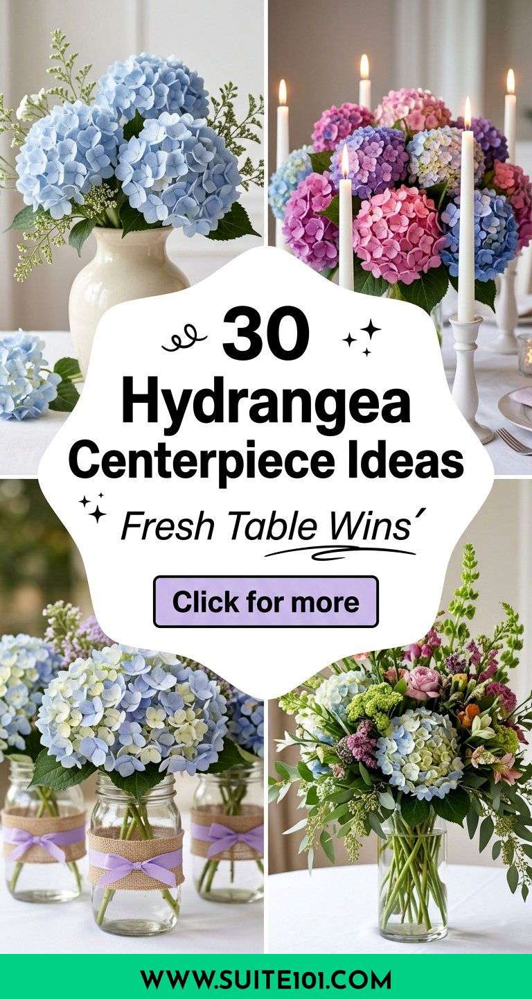 30 Hydrangea Centerpiece Ideas For Fresh Table Wins Fast - 30 Hydrangea Centerpiece Ideas For Fresh Table Wins Fast