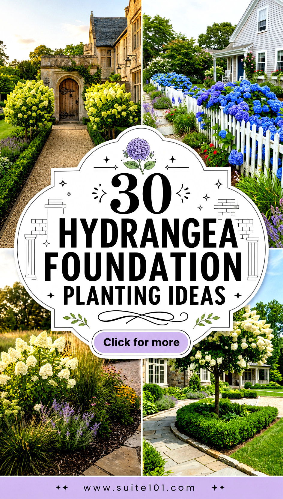 30 Hydrangea Foundation Planting Ideas for a Front Entry Upgrade - 30 Hydrangea Foundation Planting Ideas for a Front Entry Upgrade