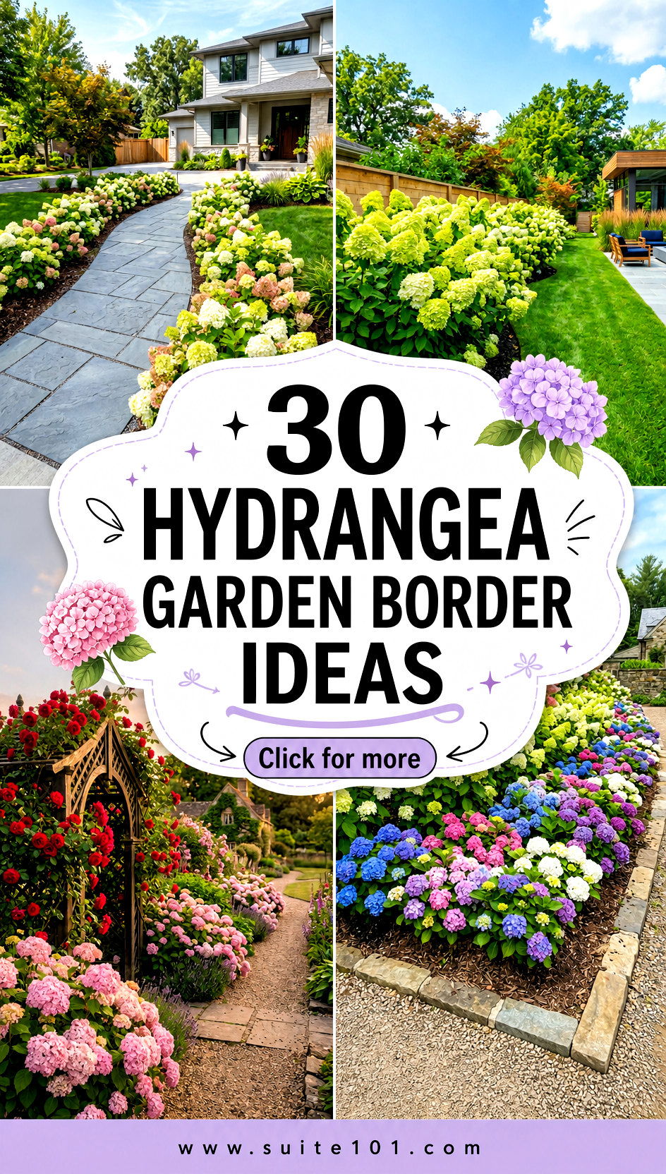 30 Hydrangea Garden Border Ideas for Layered Texture and Color - 30 Hydrangea Garden Border Ideas for Layered Texture and Color