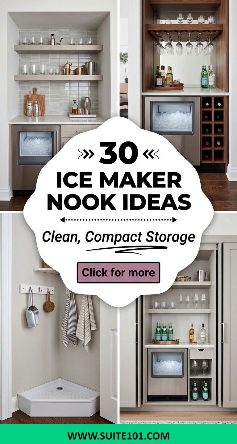 30 Ice Maker Nook Ideas Clean Compact Storage for Cold Drinks - 30 Ice Maker Nook Ideas: Clean, Compact Storage for Cold Drinks
