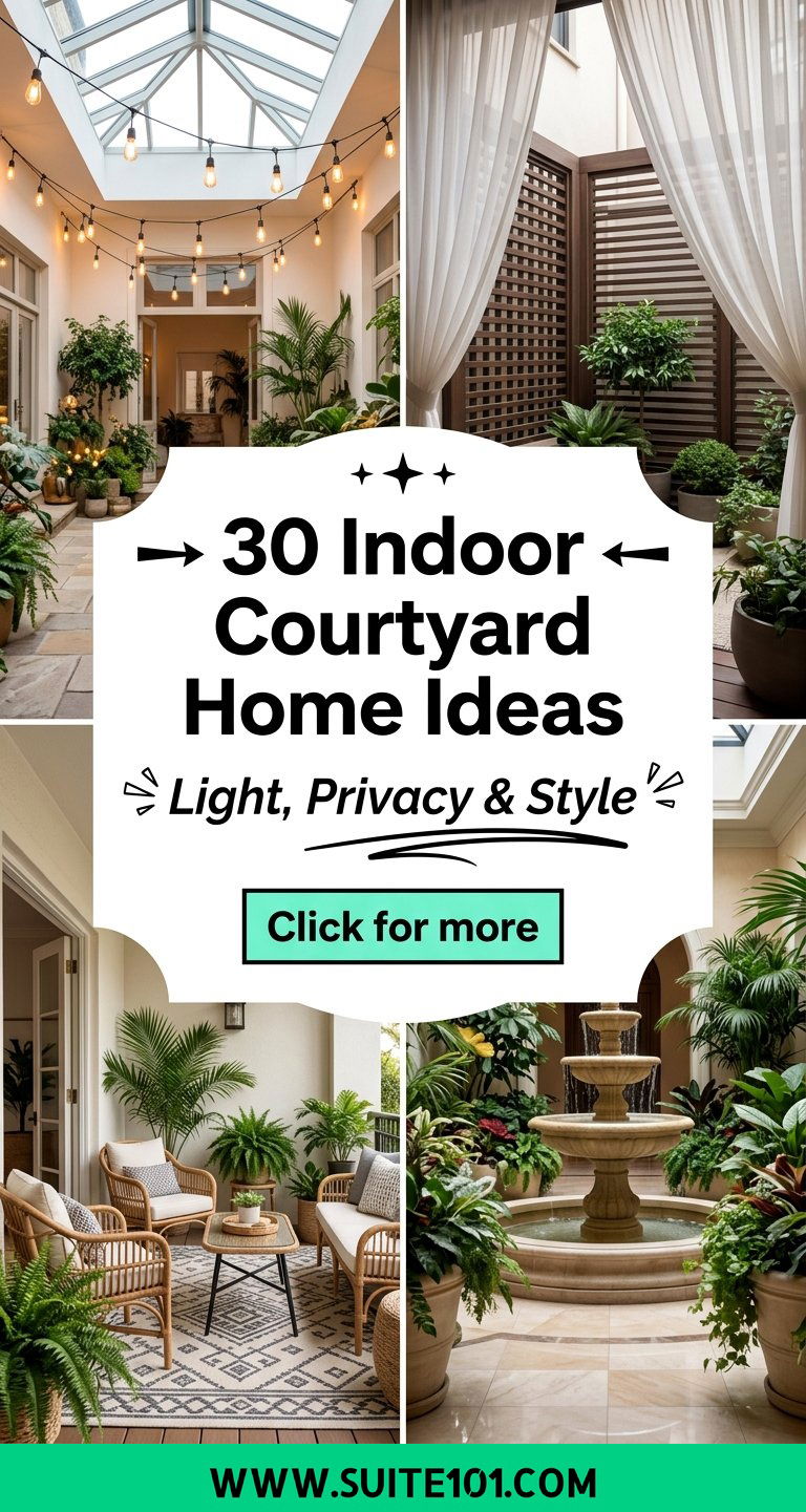 30 Indoor Courtyard Home Ideas Light Privacy and Style - 30 Indoor Courtyard Home Ideas: Light, Privacy, and Style