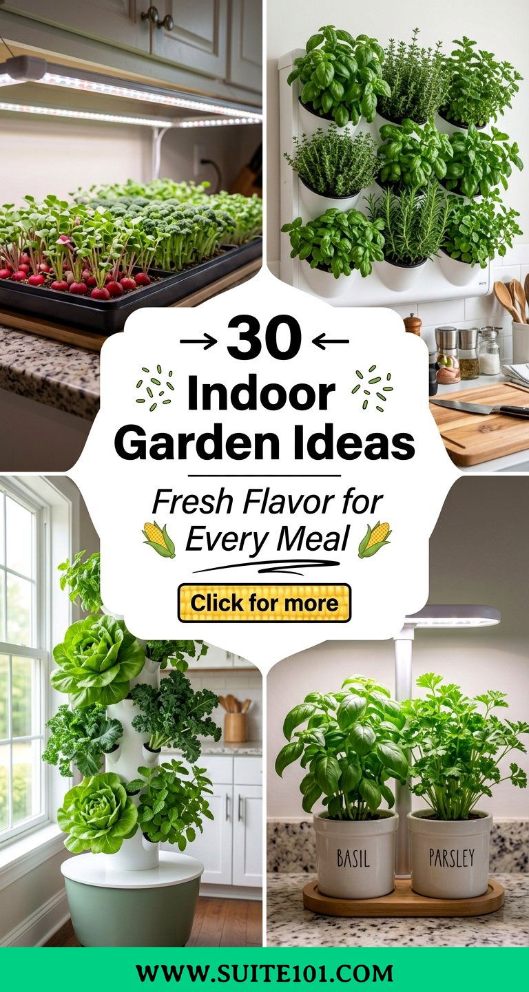 30 Indoor Garden Ideas for Fresh Flavor from Your Kitchen - 30 Indoor Garden Ideas for Fresh Flavor from Your Kitchen