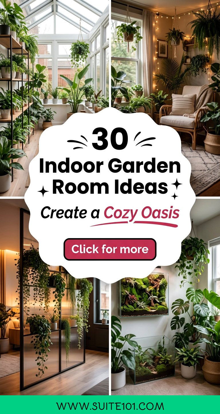 30 Indoor Garden Room Ideas to Create a Cozy Green Oasis - 30 Indoor Garden Room Ideas to Create a Cozy Green Oasis