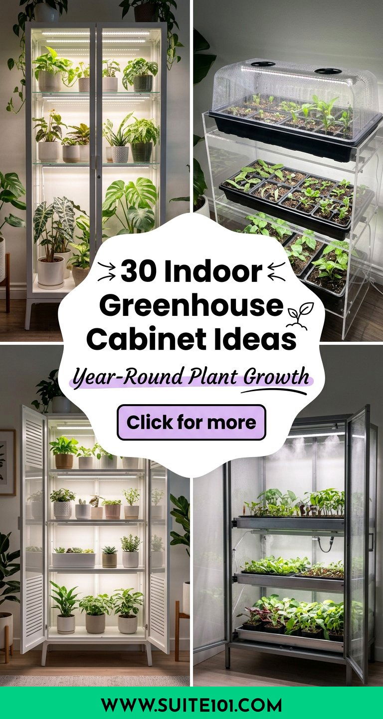 30 Indoor Greenhouse Cabinet Ideas for Year-Round Plant Growth - 30 Indoor Greenhouse Cabinet Ideas for Year-Round Plant Growth