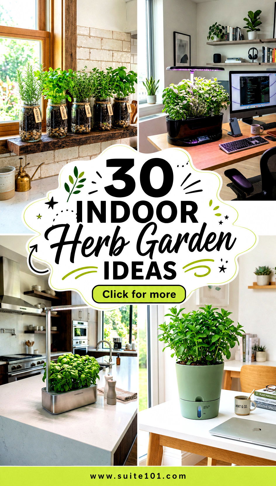 30 Indoor Herb Garden Ideas for a Lush Indoor Harvest Today - 30 Indoor Herb Garden Ideas for a Lush Indoor Harvest Today
