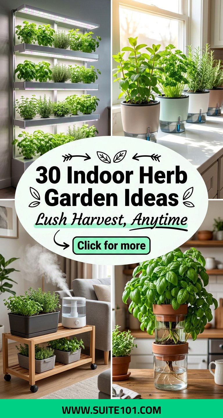 30 Indoor Herb Garden Ideas for a Lush Indoor Harvest Today - 30 Indoor Herb Garden Ideas for a Lush Indoor Harvest Today