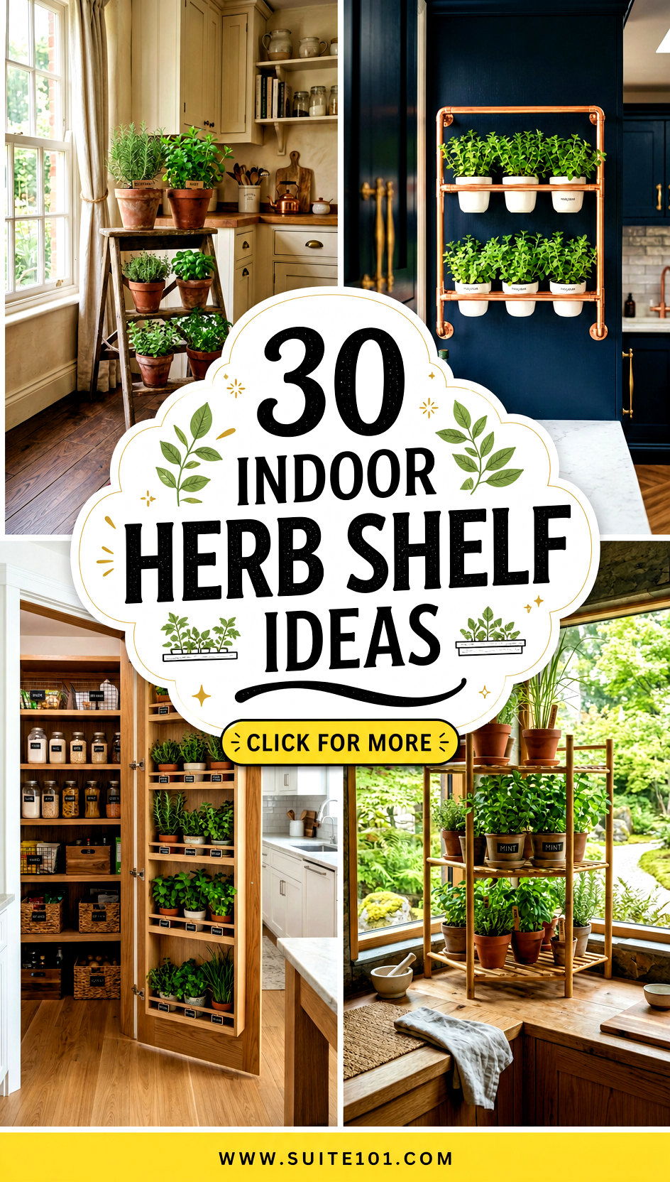 30 Indoor Herb Shelf Ideas to Display Fresh Greens Beautifully - 30 Indoor Herb Shelf Ideas to Display Fresh Greens Beautifully